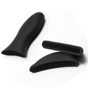 Support de poignée chaude en silicone, couvercle de poignée de maniques, gants résistants à la chaleur pour poêles, poêles à frire et plaques chauffantes, couvercle de poignées de batterie de cuisine en métal et en aluminium
