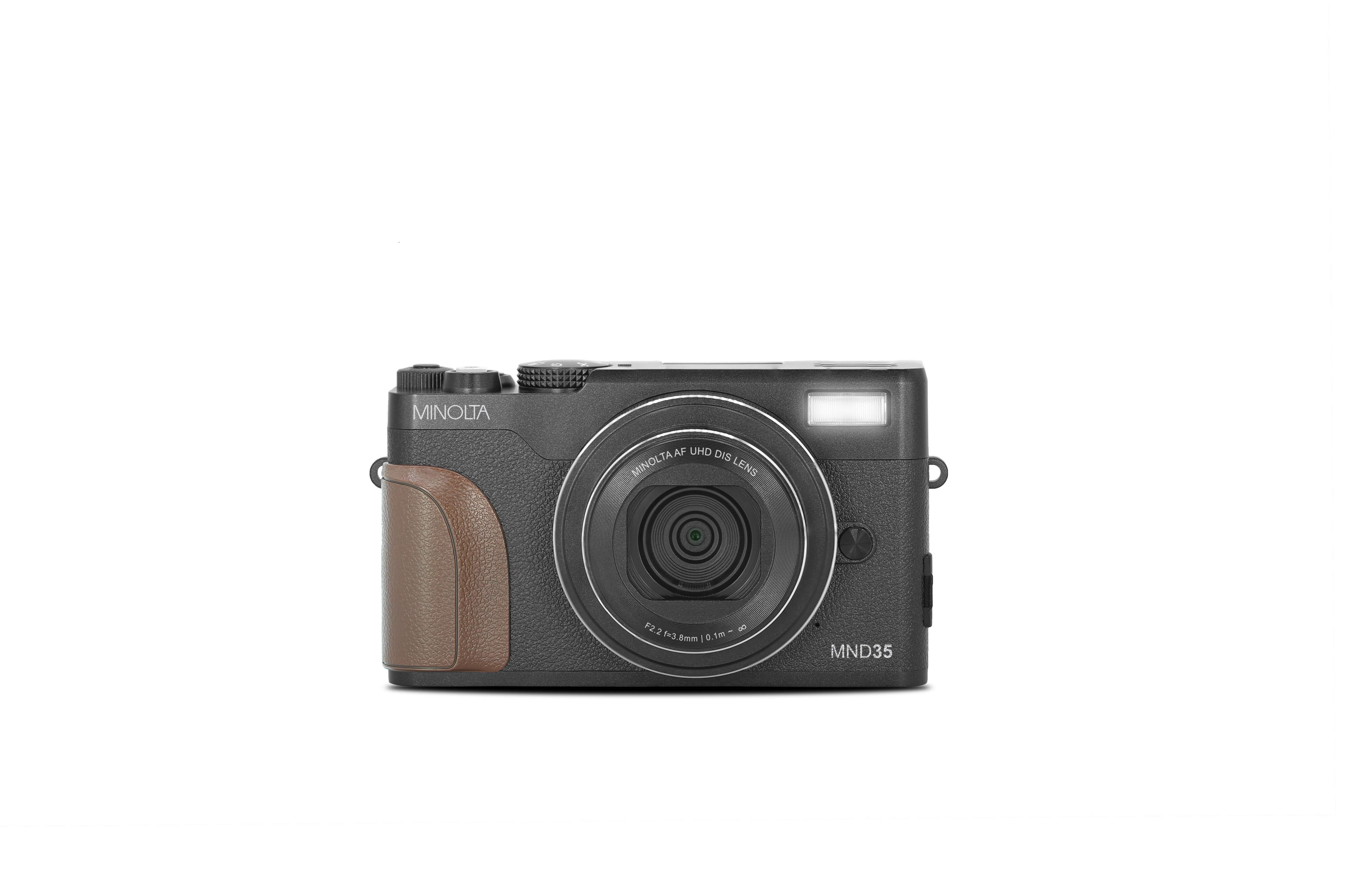 Minolta MND35 64MP 4K Ultra HD Wi-Fi Digital Camera, Black