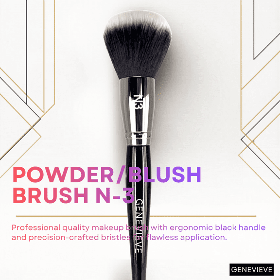 POWDER BLUSH BRUSH GENEVIEVE COSMETICS N-3