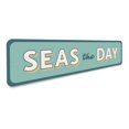 thumbnail image 3 of Seas the Day Novelty Decor, Metal Wall Sign - 4x18 Inches, 3 of 4