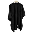thumbnail image 5 of APEXFWDT Women's Shawl Wrap Poncho Cape Open Front Cardigan Shawls for Fall Winter Knit Shawl Wrap for Women Ladies Fringe Knitted Cardigan Cape, 5 of 7
