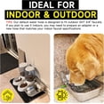 thumbnail image 6 of Automatic Water Dispenser for Dogs, 101oz Outdoor Dog Water Bowl, 304 Stainless Steel Water Feeder for Small to Large Pets, Large Livestock Waterer, Anti-Tipping, Water Auto-Fill, Easy to Clean, 6 of 7