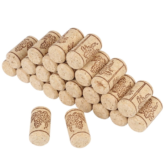50 Uds 22*44mm corcho Natural corchos rectos tapón de botella de vino de madera
