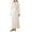 White, variant on Clearance Sale Unisex Plush Robes for Women - Men Fleece Robes Long Cozy Bathrobe Soft and Warm Robe Beige M