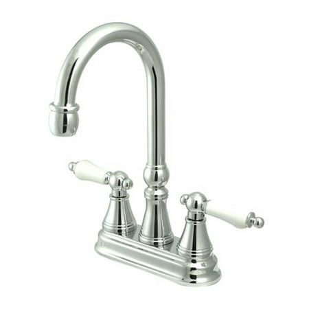 UPC 663370118418 product image for Kingston Brass KS249. PL Bar Governor Faucet Double Handle; Polished Chrome | upcitemdb.com