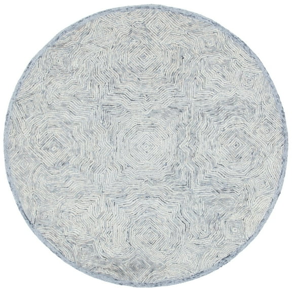 SAFAVIEH Ikat Collection IKT506G Handmade Silver Rug