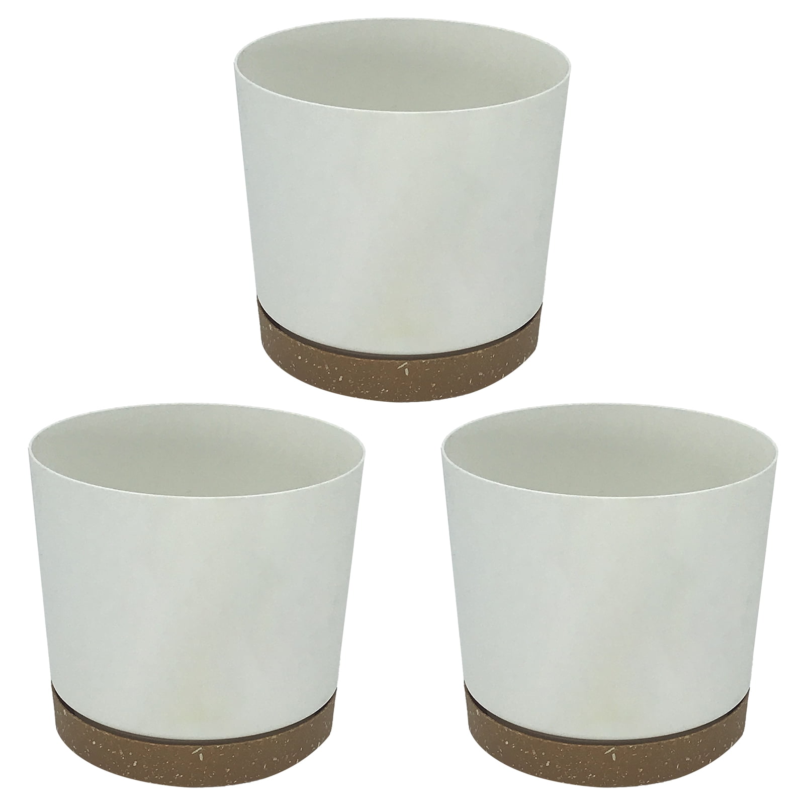 3pcs/pack With Base Flower Pot Nordic Style Herbs Decorative Plant