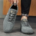 thumbnail image 6 of Men's Casual Shoes Fashion Leather Lightweight Comfort Handmade Sneakers Outdoor Walking Chukka Commuting Driving Beck Gray 8.5 US, 6 of 7