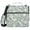 Sage Green White Flower, variant on Haosy 3 Ring Zipper Binder with Shoulder Strap Waterproof Trapper Keeper 2 Inch D-Ring 500 Sheets Capacity, Beige Small Floral Motifs