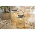 thumbnail image 3 of 18.11 Inch Outdoor White Metal Lantern with Jumbo Solar Light, 3 of 7