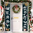 thumbnail image 2 of Franhais Christmas Porch Banner Cartoon Letter Print Hanging Door Banner Sign for Holiday Home Yard Indoor Outdoor Decorations, 2 of 7