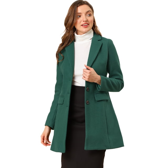 Dde San Patricio Abrigo De Invierno Con SolaCon MuesDe Un Solo Pecho PaMujer Verde XL