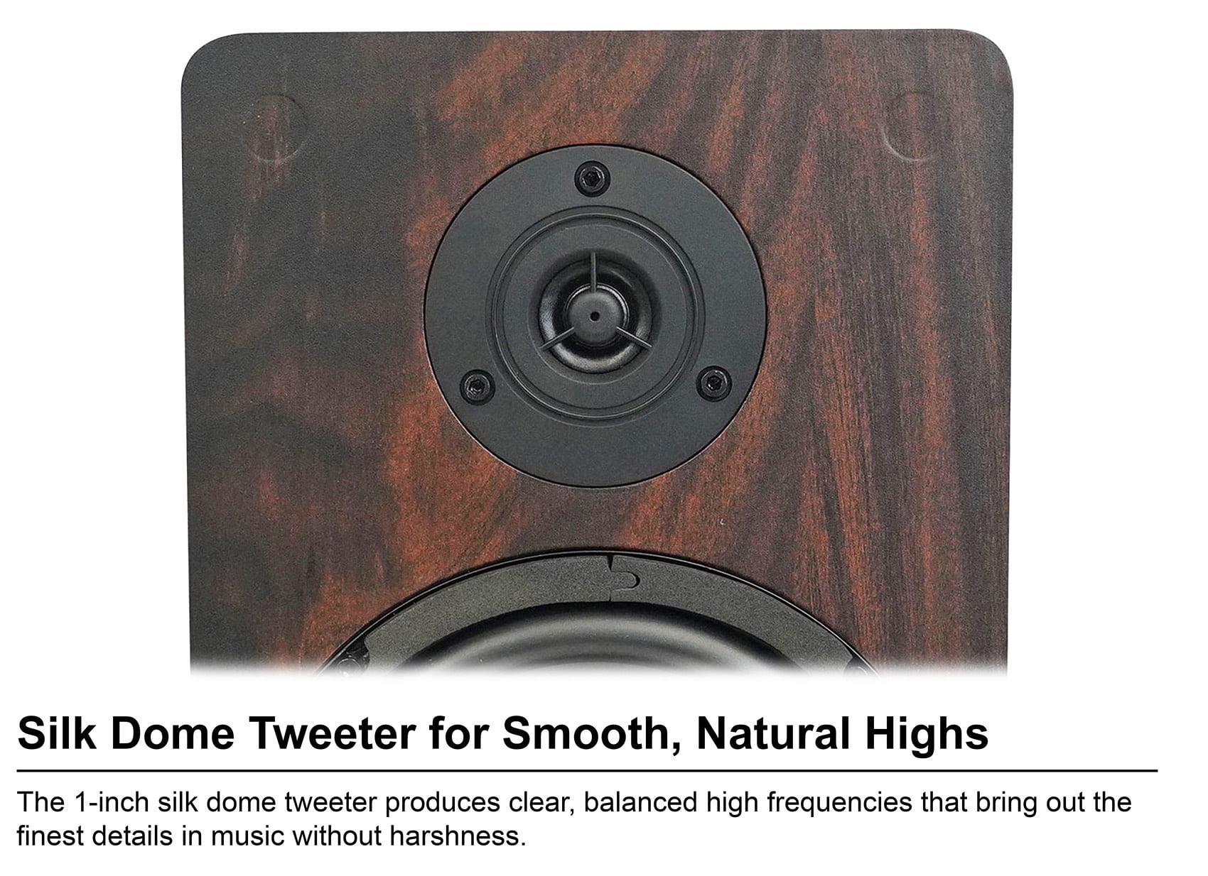 (2) Rockville RockShelf 58D 360w Dark Wood 5.25" Home Theater Bookshelf Speakers
