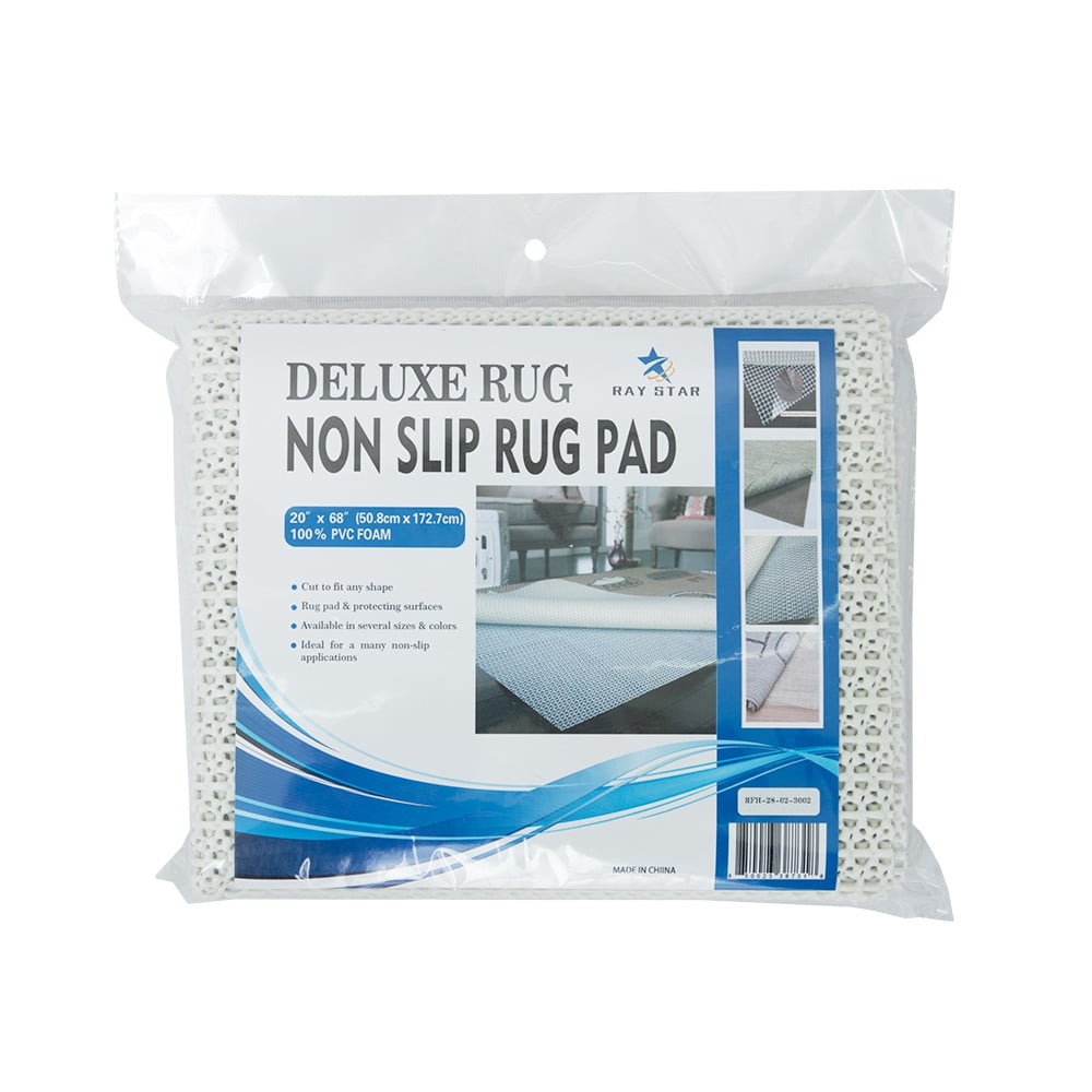 RAY STAR Non Slip Rug Pad Gripper 20''x32'' Feet Extra Thick Pads for Any Hard Surface Floors Under Carpet Anti Skid Mat