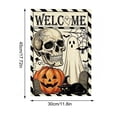 thumbnail image 3 of FEOLGEHLY Halloween Decorations Outdoor Indoor, Halloween Garden Flag Pumpkin Witch Spooky Yard Flag Fall Outdoor Decor For Porch Patio Garden Halloween Decorations Clearance (C), 3 of 7