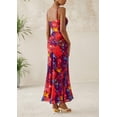 thumbnail image 2 of Vestido largo PRETTYGARDEN para mujer, ajustado con estampado floral, verano 2025, 2 of 9