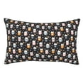 thumbnail image 1 of Fotbe Snowflake Cream Hot Cocoa Funda de Almohada Decorativa Estilo Occidental, Lujo en Algodón, Fundas para Almohadas King, Cojín Estampado para Decoración del Hogar-14"x20", 1 of 6