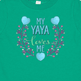 thumbnail image 4 of Inktastic My Yaya Loves Me with Hearts and Flowers Boys or Girls Baby T-Shirt, 4 of 5