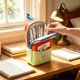 thumbnail image 1 of Estuche para lápices de gran capacidad para niños: estuche para bolígrafos con soporte y múltiples bolsillos, bolsa de lona portátil para lápices para la escuela, la oficina y los viajes., 1 of 6