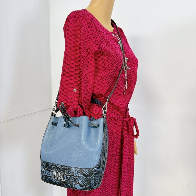 Michael Kors 35S4S6RM6U Reed Medium Leather Belted Bucket 