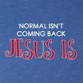 thumbnail image 2 of Normal Isn't Coming Back Jesus Is Inspirational/Christian Mens Premium Tri Blend T-Shirt, Vintage Royal, X-Large, 2 of 5