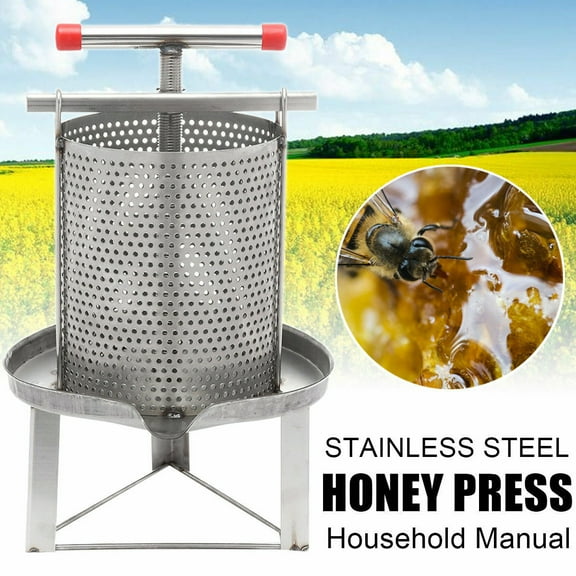Household Mesh Bee Honey Press Machine Manual Honey Extractor Stainless Steel