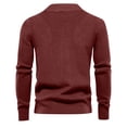 thumbnail image 4 of Men's Quarter Zip Knit Sweater Mock Neck Long Sleeve Regular Fit Casual Pullover, 4 of 5