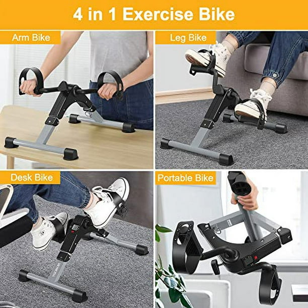 Pedal Exerciser Desk Exercise Bike Leg and Arm Recovery Bike with