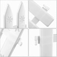 thumbnail image 4 of 15 Pieces Thick White Plastic Picket Fence Christmas Tree Fences Mini Fence Decoration For Christmas Wedding Party Garden Home, 12 Inches, 4 of 5