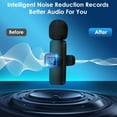 thumbnail image 6 of Boyun Daj Pro Noise Canceling Mic (100Hz), Wireless Lavalier Microphone for iPhone Android, Plug & Play for Recording, Podcast, TikTok, 6 of 9