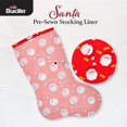 thumbnail image 2 of Bucilla Felt Stocking Liners For 18" Stockings-Santa, 2 of 2