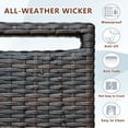 thumbnail image 5 of ATR ART TO REAL Wicker Outdoor Patio Adjustable Recliner Chair with Orange Cushion, 5 of 9