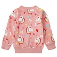 thumbnail image 2 of Toddler Baby Girls Pink Unicorn Sweatshirts Casual Pullover Crewneck Winter Long Sleeve Tops Shirts Clothes 4t(Unicorn 163), 2 of 5