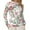 Multicolour, variant on Tops for Women Floral Leopard print Mesh Long TurtleNeck Sleeve with Thumb Holes Slim Clothing Fit Tees