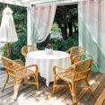 thumbnail image 3 of Outdoor Curtains for Patio Waterproof Green Ocean Waves Indoor/Outdoor Curtain Tiebacks Ombre Beach Spray Privacy Curtain Sun Block Grommet Drapes for Pergolas Gazebo Porch 2 Panel 54x108 Inch, 3 of 9