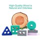 thumbnail image 4 of Formas geométricas de clasificador de formas de apilamiento de apilamiento-materiales Montessori juguetes educativos de aprendizaje para CUTICAT clasificador de formas para niños pequeños, 4 of 8