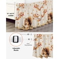 thumbnail image 3 of Thanksgiving Fall Bed Skirt Queen Size 16 Inch Drop, Squirrel Maple Leaf Cotton Linen Background Wrap Around Dust Ruffle Bedskirts, Wrinkle & Fade Resistant Easy Fit Bedskirt with Adjustable Elastic, 3 of 8