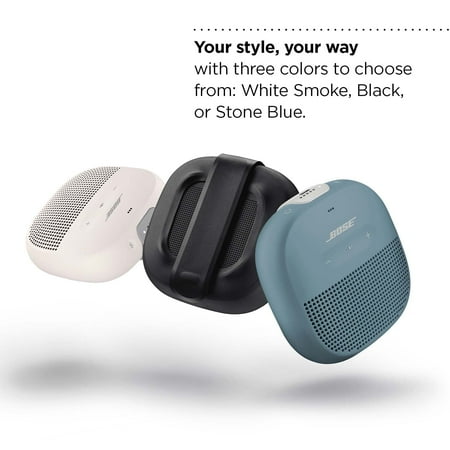 Bose - SoundLink Micro Portable Bluetooth Speaker with Waterproof Design - Stone Blue