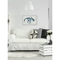 thumbnail image 4 of Marmont Hill Blue Dino Skeleton Framed Wall Art, 4 of 6
