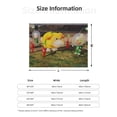 thumbnail image 2 of Lsque Pikmin Print Flannel Throw Blanket, Ultra-soft Blanket for Bed, Couch, Car, Hypoallergenic Anti-pilling blanket-50"x40", 2 of 8