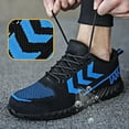 thumbnail image 2 of Men's Anti-smashing Anti-puncture Flying Woven Breathable Wear-resistant Protective Safety Shoes, 2 of 3