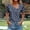 Navy, variant on Women's Short Sleeve Shirt, Casual Button Down Polka Dot Blouse, Breathable Summer Top with Stretch, Versatile Casual T-Shirt Shirt for Daily Wear