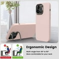 thumbnail image 4 of iPhone 14 Pro Max Case with Stand/Kickstand,Silicone Shockproof Slim Thin Phone Case for iPhone 14 Pro Max 6.7 inch (Pink Sand), 4 of 13