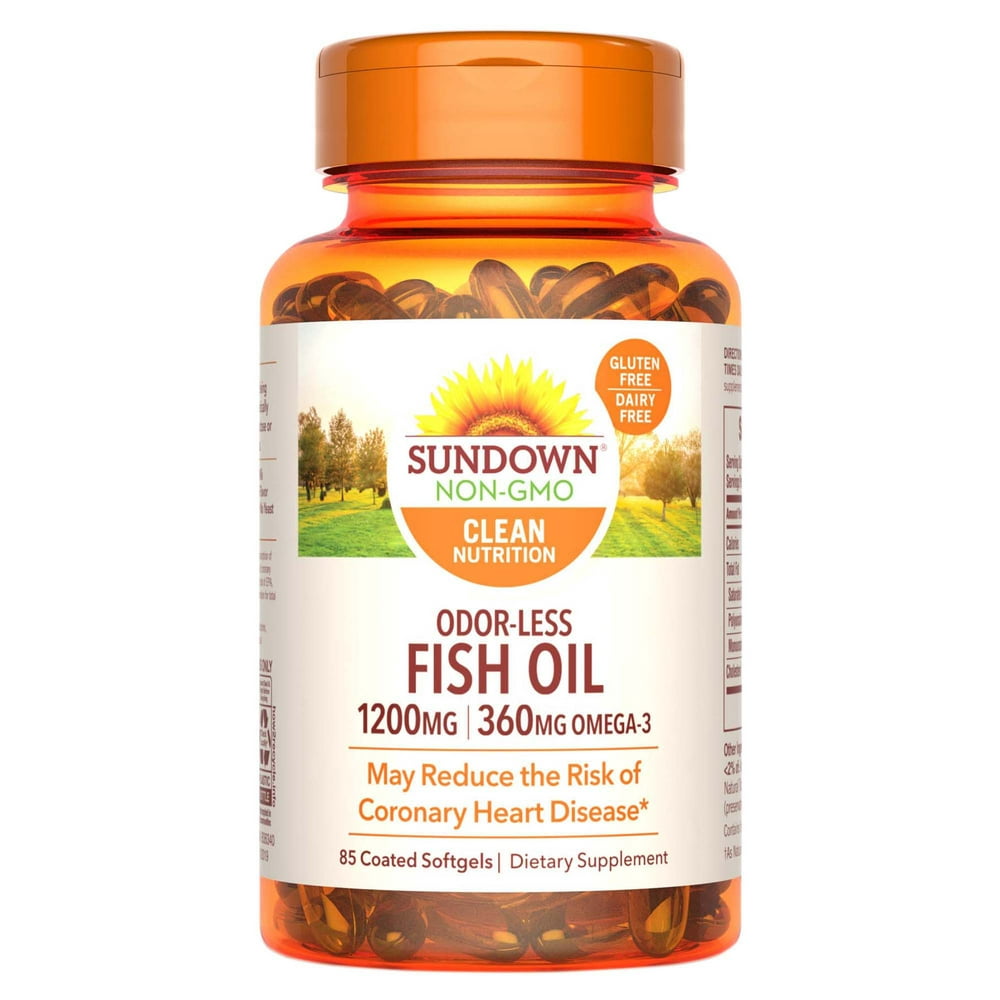 Sundown Naturals Omega 3 Fish Oil Extra Strength, 1200 Mg, Softgels