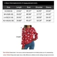 thumbnail image 6 of Heart Sweaters for Women Valentine's Day Casual Loose Lightweight Crewneck Sweater Lantern Sleeve Pullover Tops Shermie, 6 of 6