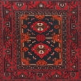 thumbnail image 1 of Ahgly Company Indoor Square Traditional Dark Brown Persian Area Rugs, 6' Square, 1 of 6