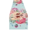 thumbnail image 3 of MKHERT Skull Pink Peony Table Runner for Office Kitchen Dining Room Wedding Party 16x72 inch, 3 of 4