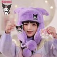 thumbnail image 2 of Gorro de lana Kawaii Sanrio My Melody Kuromi Cinnamoroll Pompompurin para niños, gorro cálido de invierno para niñas, nueva moda LIUWENJING unisex, 2 of 2