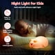 thumbnail image 4 of Pcapzz Piggy Night Light - Lámpara de noche recargable de 1200 mAh para bebé, control táctil, de silicona, para guardería, con 3 niveles de intensidad regulable, portátil, con temporizador de 30, 4 of 8