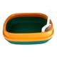 thumbnail image 4 of Bandeja de arena para gatos, fácil de limpiar, resistente, para gatos, grande, inodoro para gatos verde, 4 of 9